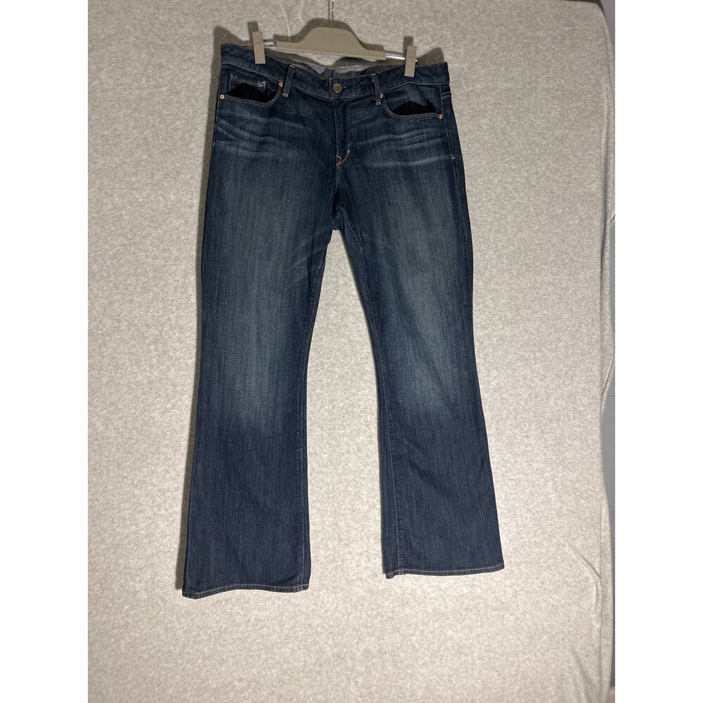 Gap 1969 Sexy Boot Jeans Womens 33/16R Dark Wash Denim‎ Bootcut Mid Rise